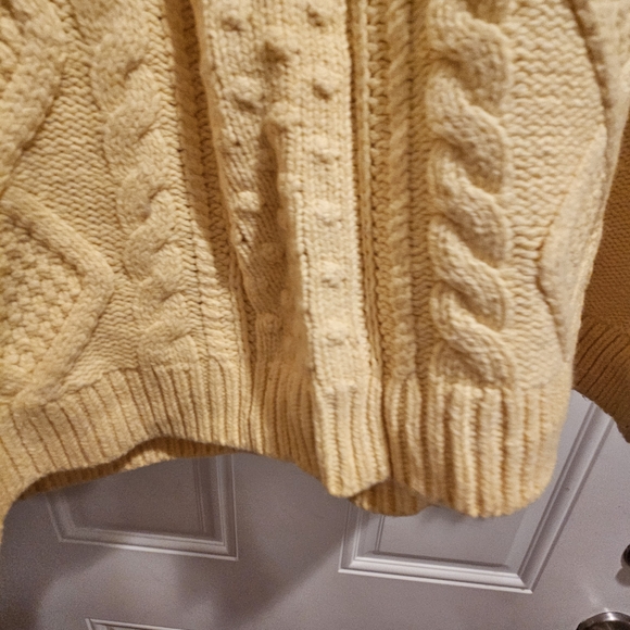 Lands' End Soft Yellow Cowl Neck Sweater 3X - Picture 3 of 8